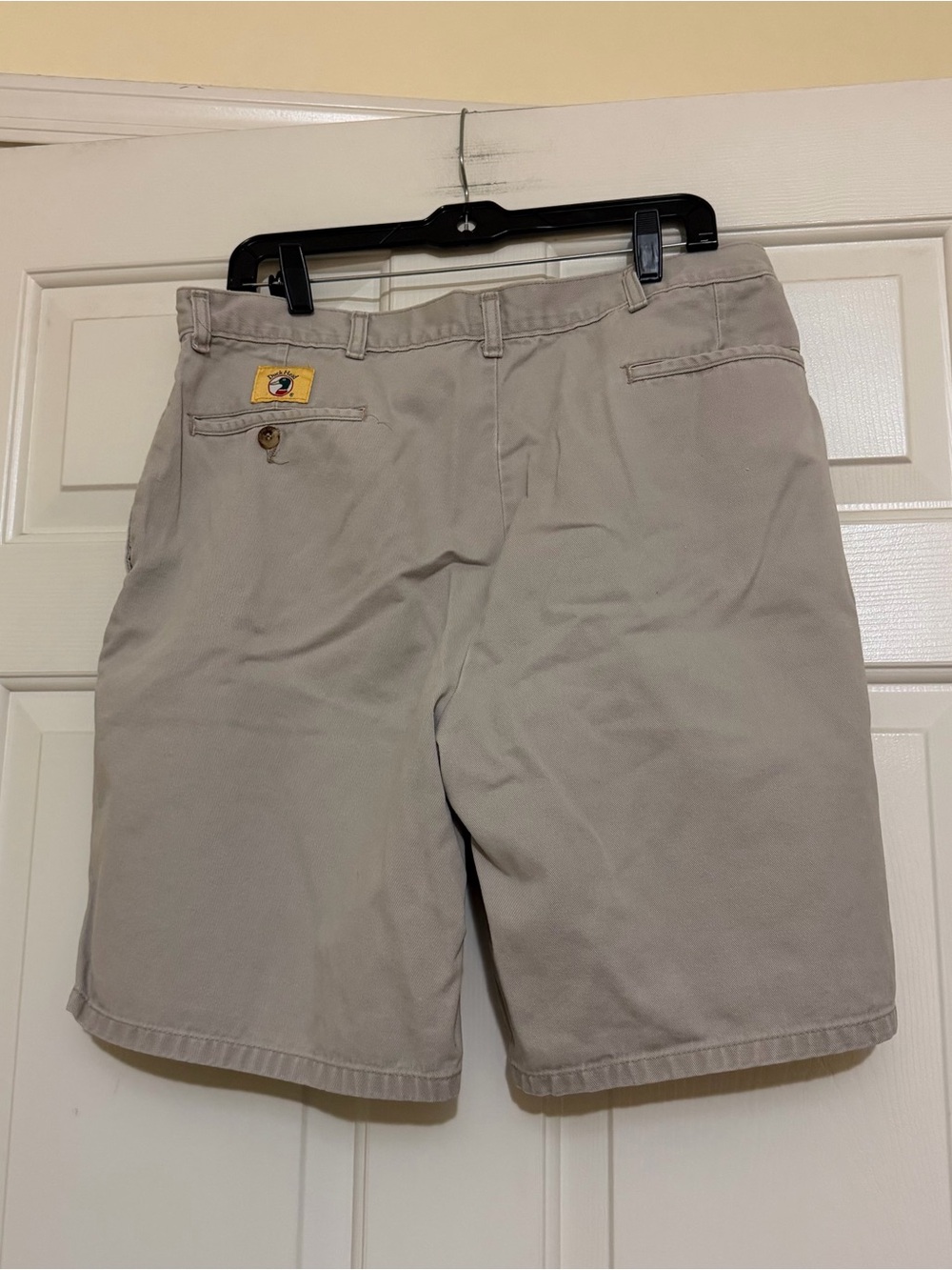 Vintage Duck Head Shorts Mens 36 Beige Double Pleated Chino 9” Inseam Casual